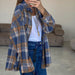 Women Wear Autumn Plaid Long Sleeved Shirt Women Casual All Matching Loose Plaid Shirt-Fancey Boutique