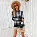 Color-Black-Winter Women Pullover Plaid Sweater Knitwear-Fancey Boutique