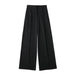 Color-Black-Autumn Unisex Solid Color Loose Casual Trousers Wide Leg Pants-Fancey Boutique