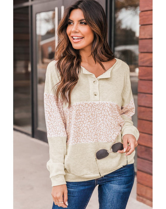 Color-Multi-Sweater Women Long Sleeve Autumn Leopard Splicing Street Pullover Sweater Women-Fancey Boutique