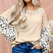 Color-Multi-Pullover Women Winter Leopard Print Loose Leopard Splicing Women Sweater-Fancey Boutique