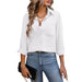 Color-White-Spring Summer Women Clothing Women Office Shirt Office Business Long-Sleeved Shirt-Fancey Boutique