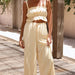 Color-Pale Yellow-Summer Street Wide Leg Two Piece Set-Fancey Boutique