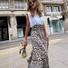 Spring Summer Skirt Internet Celebrity Leopard Print Big Hem Skirt Women-Fancey Boutique