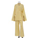 Women Clothing Spring Autumn Cotton Linen Women Trousers Casual Home Wear Can Be Worn outside-Yellow-Fancey Boutique