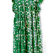 Color-Green-Ladies Floral Casual Flying Sleeves Gathers Ruffled Printed Mid Length Dress-Fancey Boutique