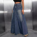 Women Clothing Retro Washed All Matching Jeans Skirt Length-Fancey Boutique