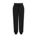 Color-Black-Spring Summer Women Clothing Solid Color Rayon Comfort Casual Trousers Drawstring Elastic Waist Harem Pants-Fancey Boutique