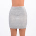 Color-White-Autumn Sequined Trendy All Match Sexy Party Sheath Skirt Women-Fancey Boutique