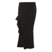 Color-Black-Summer Women Clothing Solid Color Slim Street High Waist Hip Split Skirt-Fancey Boutique