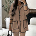 Color-Camel Suit-Women Stitching Bag Set Autumn Winter-Fancey Boutique