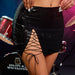 Summer Sexy Skirt Sequin Strap Stitching Nightclub Party Hip Skirt-Black-Fancey Boutique