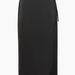 Women Clothing Lace Up Satin Skirt High Waist Slit Straight Skirt Solid Color Maxi Dress Women-Black-Fancey Boutique