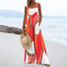 Color-Red-Summer Printed Sleeveless Loose Casual Sling Wide Leg for Women Jumpsuit-Fancey Boutique