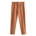 Color-bisque-New Fashion Business Straight-Leg Pants Trousers Wide Leg Pants for Women-Fancey Boutique