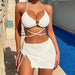 Color-White-Arrival Ladies Swimsuit Split Three Piece Swimsuit Summer Beach Sexy Bikini-Fancey Boutique