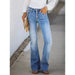 Color-Light Blue-Spring Summer Retro Slimming Multi Button High Waist Micro Pull Washed Women Jeans-Fancey Boutique