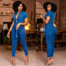 Color-Blue-Women Clothing Internet Celebrity Same Sexy Denim Jumpsuit-Fancey Boutique