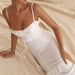 Women Clothing Sexy Dress White Crocheted Cami Dress Slim Fit French Dress Sexy-Fancey Boutique