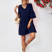 Popular Double Layer Bell Sleeve V neck Doll Type Dress-Fancey Boutique