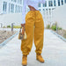 Color-Yellow-Women Clothing Autumn Solid Color Casual Loose Tappered Trousers-Fancey Boutique