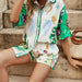 Summer Printed Pajamas Home Wear Casual Suit Amplified craft-Fancey Boutique