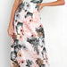 Color-Summer Lace Printing Satin Elegant Dress for Women-Fancey Boutique