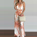 Color-Orange-Women Clothing Digital Printing Colorful Jumpsuit Women-Fancey Boutique