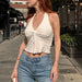 Women Clothing Summer Sexy Personality Street Sexy Halterneck Vest-Fancey Boutique