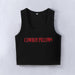 Color-Black-Cowboy Pillows Street Trendy Short Vest Women Top Summer-Fancey Boutique
