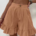 Color-Khaki-Shorts Casual Wide Leg Loose Shorts Summer New Women Clothing High Waist Shorts-Fancey Boutique