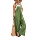 Color-Grass Green-Women Clothing Popular Solid Color Casual Suspender Trousers-Fancey Boutique