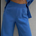 Color-Blue Trousers-Loose Casual Sweater Top Trousers Set-Fancey Boutique