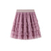 Color-Purple Pink-Mesh Skirt Women Summer Spring Autumn Clothing A line Tiered Dress Short Skirt-Fancey Boutique