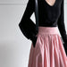 Color-Black-High End Minimalist Mid Seam V neck Long Sleeve Bottoming Shirt Spring Slim Top-Fancey Boutique