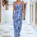 Color-Blue-Women Lotus Leaf Spaghetti Strap Floral Print Jumpsuit-Fancey Boutique