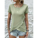 Western Top for Women Summer Slim Fit Slimming Ruffled Short Sleeve T shirt-Fancey Boutique