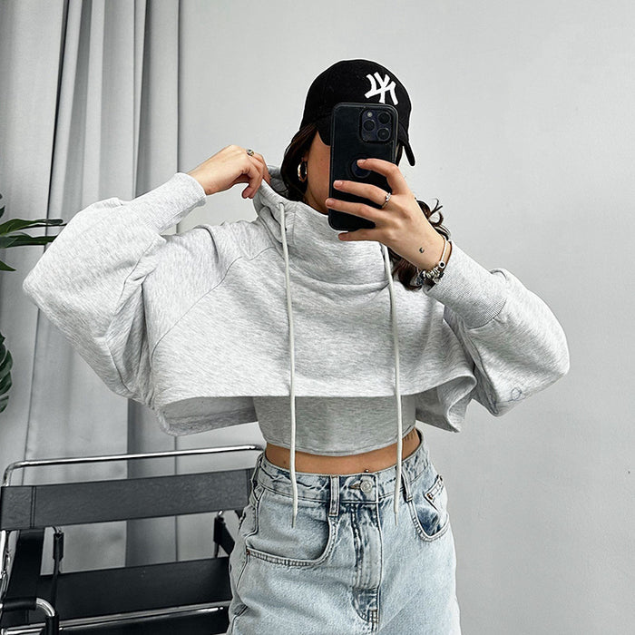 Women Wear Thick Drawstring Solid Color Hoodie with Drawstrings Sweater Long Sleeve Vest Two Piece Set-Fancey Boutique