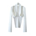 Color-White-Autumn Women Halter Sweater-Fancey Boutique