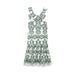 Summer Women Clothing V neck Sleeveless Laminated Decoration Dress-Multi-Fancey Boutique