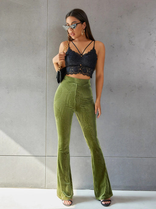 Women Clothing Spring New Arrival Solid Color Stretch Street Casual Pants Slim Fit All-Matching Trousers-Fancey Boutique