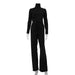 Color-Black-Women Clothing Solid Color Sports Long Sleeved Body Shaping Two Piece Casual Set-Fancey Boutique