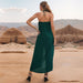 Summer Women Solid Color Long Sling Jumpsuit-Fancey Boutique