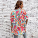 Printed Shirt Women Spring Summer Loose Casual Mid Length Blouse-Fancey Boutique