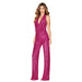 Color-Coral Red-Summer Jumpsuit Women Sleeveless Halter Sequined Jumpsuit Women-Fancey Boutique