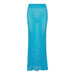 Color-Light Blue Skirt-Summer Women Solid Color Slim Fit Cropped Long Sleeve T-shirt High Waist Skirt-Fancey Boutique