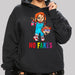 Color-Black-Hooded Sweater Autumn Winter Horror Cartoon Printing Hooded Casual Loose Fitting Casual Pullover-Fancey Boutique