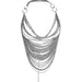 Color-Silver-Summer Women Collection Personality Metal Chain Halter Backless Sexy Cutout Vest-Fancey Boutique