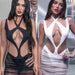 Sexy Mesh Hollow Out Cutout Semi-Transparent Slim Fit Maxi Dress Dress Women Summer Bandage Catwalk-Fancey Boutique