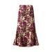 Women Skirt Summer Vintage Printed Fishtail Skirt High Waist Slim Slimming Mid Length Hip Wrapping Skirt-Purple-Fancey Boutique